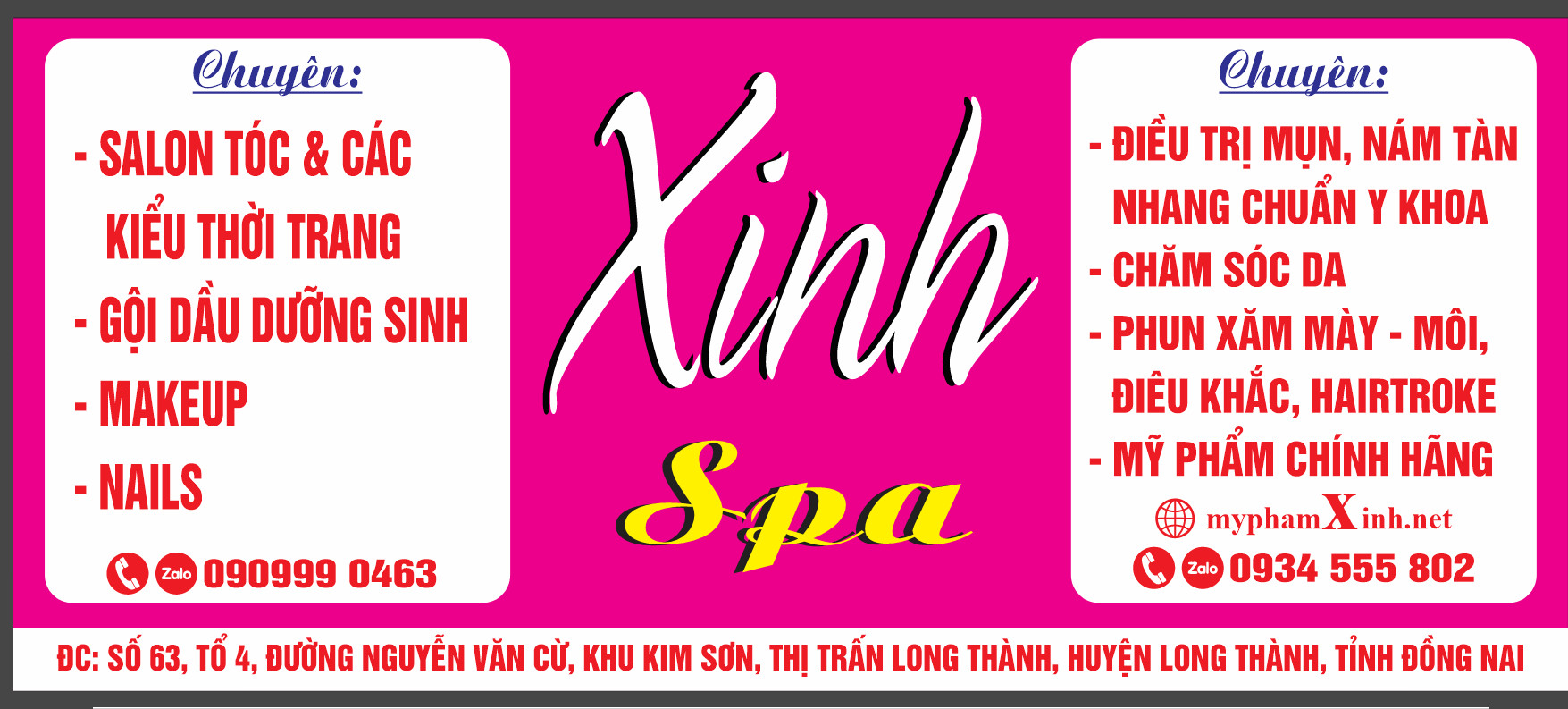 XINH Spa tai Long Thanh