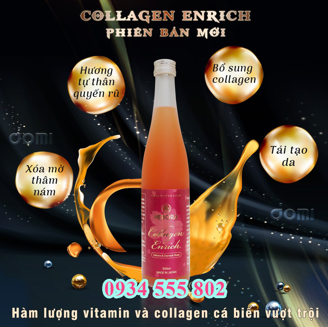 Nước Uống Hebora Collagen Enrich Đẹp Da Chống Lão Hóa