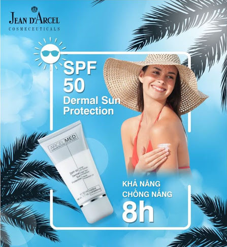 Kem Chống Nắng Sáng Da Jean DArcel Dermal Sun Protection SPF50